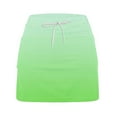 thumbnail image 5 of Stephy Women's Fashionable Casual Sports Casual Skirt with Pocket Drawstring Solid Color Mid Waist Skirt Pants, Green, XXL, 5 of 6