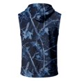 thumbnail image 3 of Havenx Hooded Tank Tops for Men Sleeveless Drawstring Hoodie with Pockets Camouflage Print Shirt Workout Bodybuilding Athletic Gym Sports Muscle Activewear,Blue L, 3 of 5