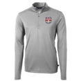 thumbnail image 2 of Men's-Cutter & Buck  Gray New York Red Bulls Virtue Eco Pique Recycled Quarter-Zip Top, 2 of 3