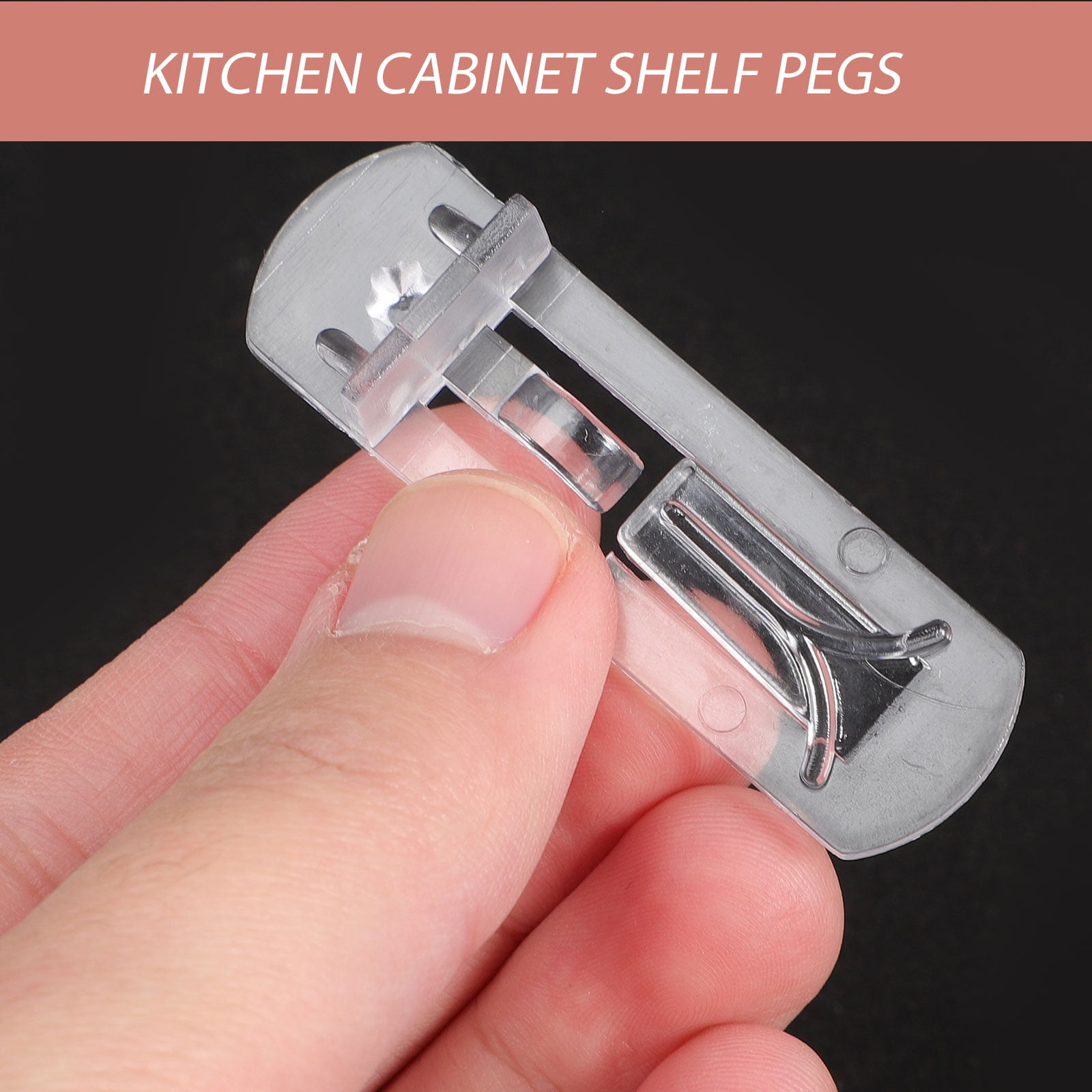 Frcolor 30pcs Selflocking Shelf Pegs Support Pin Clips Bookshelf Pegs