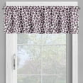 thumbnail image 2 of Ambesonne Leopard Print Window Valance, Girly Pink Black, 54" X 18", White Black Pink, 2 of 5