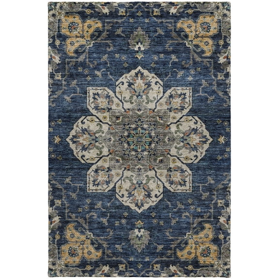 Dalyn Silk Road Area Rug SR6-Navy SR6NA3X5 Navy, 3' x 5'