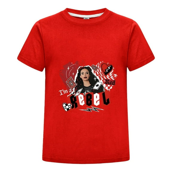 T-Shirt Descendants 4 Summer Tee – Red Princess Character Top for Kids Birthday Gift