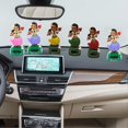 thumbnail image 3 of Solar Hawaiian Dance Figure Car Dashboard Toy Lovely with Solar Panel Shaking Head Doll Dancing Figure Toy for Bedroom Family Desk, 3 of 4