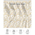 thumbnail image 5 of Yellow Spring Floral Wrap Around Bed Skirts for California King Bed 18" Drop,Bed Skirt with Adjustable Elastic Belt Dust Ruffle Bed Valance Elegant Watercolor Summer Botanical Bed Frame Cover, 5 of 7