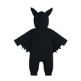 thumbnail image 3 of qILAKOG Baby Boy Girls Clothes Halloween Newborn Hoodie Romper Fall Winter One-piece Outfit Infant Cute Cartoon Clothing Set Newborn Pajamas Black 6-9 Months, 3 of 6