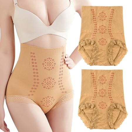 Celivon Seamless Shaping Tummy Control Panties Thong Shapewear For Women High Waisted Lifting Comfort Postpartum Sexy Lace Briefs Underwear Under Dress Shapewear Shorts