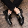 thumbnail image 3 of Men tassel loafers Mens loafers leather Man shoes leather tassel Mocassin homme Calzado hombre Zapatos de hombre Men shoes, 3 of 6