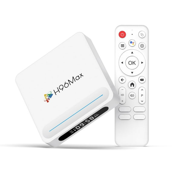 Android 14.0 TV Box H96 Max H618 Plus with 4GB RAM 128GB ROM 8K Ultra HD H.265 Dual Band WiFi BT 5.4 Media Box 2.4/5Ghz WiFi 6