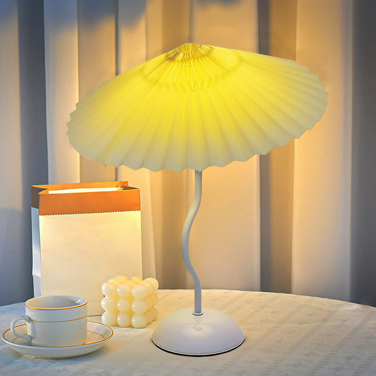 Pompotops Bedside Table Lamp With 2 USB Charging Portsh And 2 AC