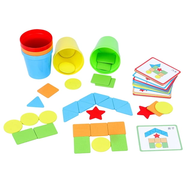 Juguete Montessori Sunnimix Habilidades Motoras Finas Coincidencia De Formas