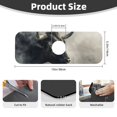 Noikeo Mystical Bull in Fog For Faucet Mat for Kitchen Sink, Sink Water