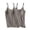 Gray, variant on Aloohaidyvio 2 Pcs Women's Built in Bra Tank Tops 2024 Summer Adjustable Spaghetti Strap Cami Sleeveless Tops