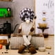 thumbnail image 1 of Coffee Bar Decoration Gift Coffee Station Plaid Swedish Figurine Dangle Leg Shelf Sitters Home Decor, 1 of 2