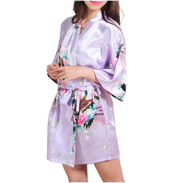 LSLJS Cardigan Imprimé Ample pour Femmes Ceinture Peignoir Court, Robes Cadeaux pour Femmes