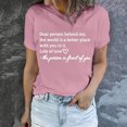 thumbnail image 2 of Camisetas de Manga Corta para las Mujeres Impreso Cuello de Tripulación Suelto Tee, Vintage Gráfico Casual Camisetas para las Mujeres Gráfico, 2 of 6