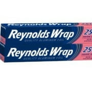 (2 Pack) Reynolds Wrap Aluminum Foil - 25 sq FT