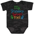 thumbnail image 3 of Inktastic My Grandpop Loves Me Boys or Girls Baby Bodysuit, 3 of 5