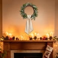 thumbnail image 2 of Plaid Wreath Sash for Front Door, 54inch Christmas Cotton Linen Wreath Ribbons Curtain Ties Bow for Yard Porch Garland Home Decor, 2 of 6