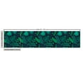 thumbnail image 3 of Ambesonne Tropical Fabric by the Yard Upholstery, Leaves Hibiscus Plumeria, 3 Yards, Indigo Jade Green, 3 of 5
