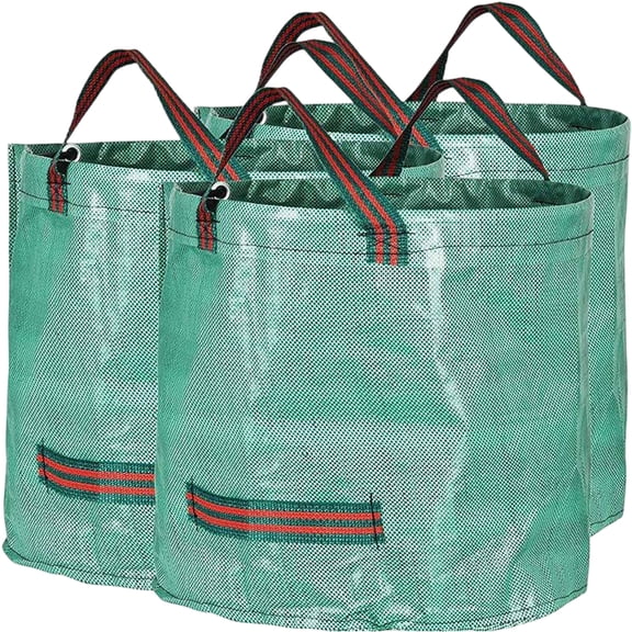 Outdoor Garden Leaf & Branch Collection Bags, Thickened Folding Yard Waste Storage Bags With 50L-400L Sizes, Reinforced Handles For Easy Carrying And Space-Saving Storage, For
