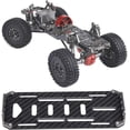 thumbnail image 4 of RC Car Battery Plate Carbon Fiber Battery Mounting Plate with Tie for 1/10 Axial Battery, 4 of 5