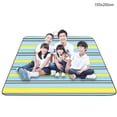 thumbnail image 4 of Soidarity Colchoneta de Picnic impermeable plegable para exteriores a cuadros rojos y blancos, almohadilla gruesa de moda, transpirable, suave, portátil, carpas Rayas azules amarillas 150*200cm Soidarity OD001135-15, 4 of 6