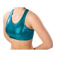 thumbnail image 1 of Pizzazz Women Royal Blue Metallic Sports Bra Adult Large, 1 of 4