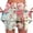 Pink, variant on Uaswgudfs Shorts for Women: High-Waisted A-Line Artistic Floral & Summer Shorts - Lightweight Casual Fashion Bottoms Multicolor L