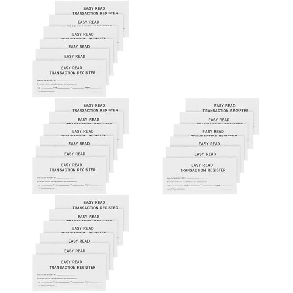 4pcs 6 Books of Checkbook Register Financial Situation Notebook Personal Checkbook Financial Ledger