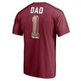 thumbnail image 3 of Men's Garnet Florida State Seminoles Number One Dad T-Shirt, 3 of 3