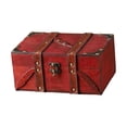 thumbnail image 3 of yuksok Jewelry Storage Box Gift Treasure Chest Box for Necklaces Bracelets Earrings Red, 3 of 9