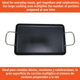 thumbnail image 5 of Open Box IMUSA Nonstick Stovetop Double Burner Griddle with Metal Handles, 19-Inch, Black, 5 of 12
