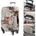 thumbnail image 5 of France Paris Tower Thick Trolley Luggage Protective Cover Eiffef Tower Pattern Elastic Suitcase Cover Fit 22-24 Inch Luggage, 5 of 6