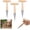 3PCS, variant on Garden Dibber Seed Planter & Bulb Planting Hole Digger, Bulb Planter Tool Handheld Seed Dispenser with Depth Mark, Stainless Steel Head & Wooden Handle for Daffodil Saffron Vegetable Seeds (1PCS)