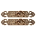 thumbnail image 4 of 2 Pcs Poignées de Tiroir Vintage Style Chinois avec Vis, 4 of 5