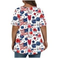 thumbnail image 5 of VerPetridure American Flag Shirt Women 4th of July Patriotic T Shirt Funny Stars Stripes Graphic Tee Independence Day T-Shirt Top, 5 of 5
