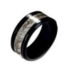Glow in Dark Wedding Band Ring for Men or Women 8mm Stainless Steel or Black Ginger Lyne