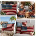 thumbnail image 4 of Outdoor Pillow Covers Independence Day Stars And Stripes Waterproof Pillow Cases 18x18 Set of 2, Retro USA Flag Star Throw Pillow Cover Pillowcase for Patio Balcony Couch Garden, 4 of 9