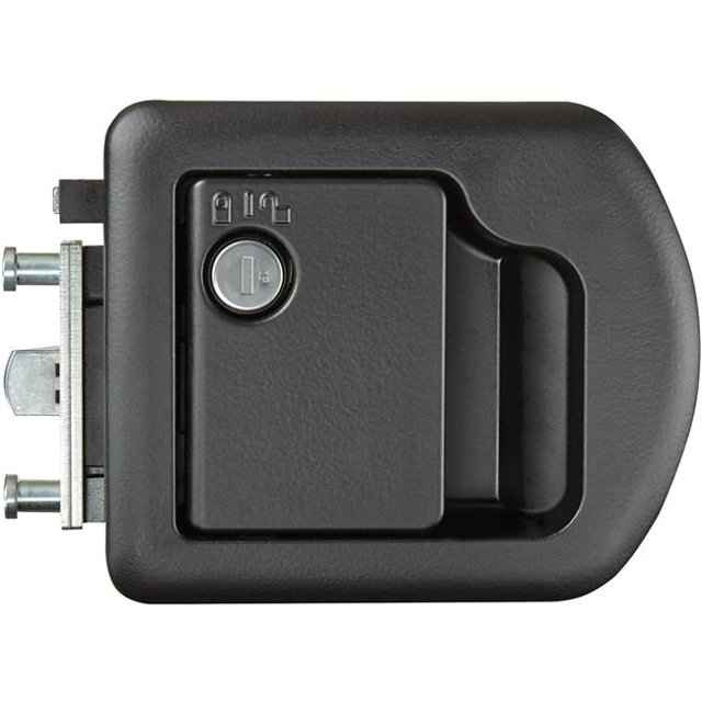 Motorhome Entrance Door Lock without Deadbolt, Black