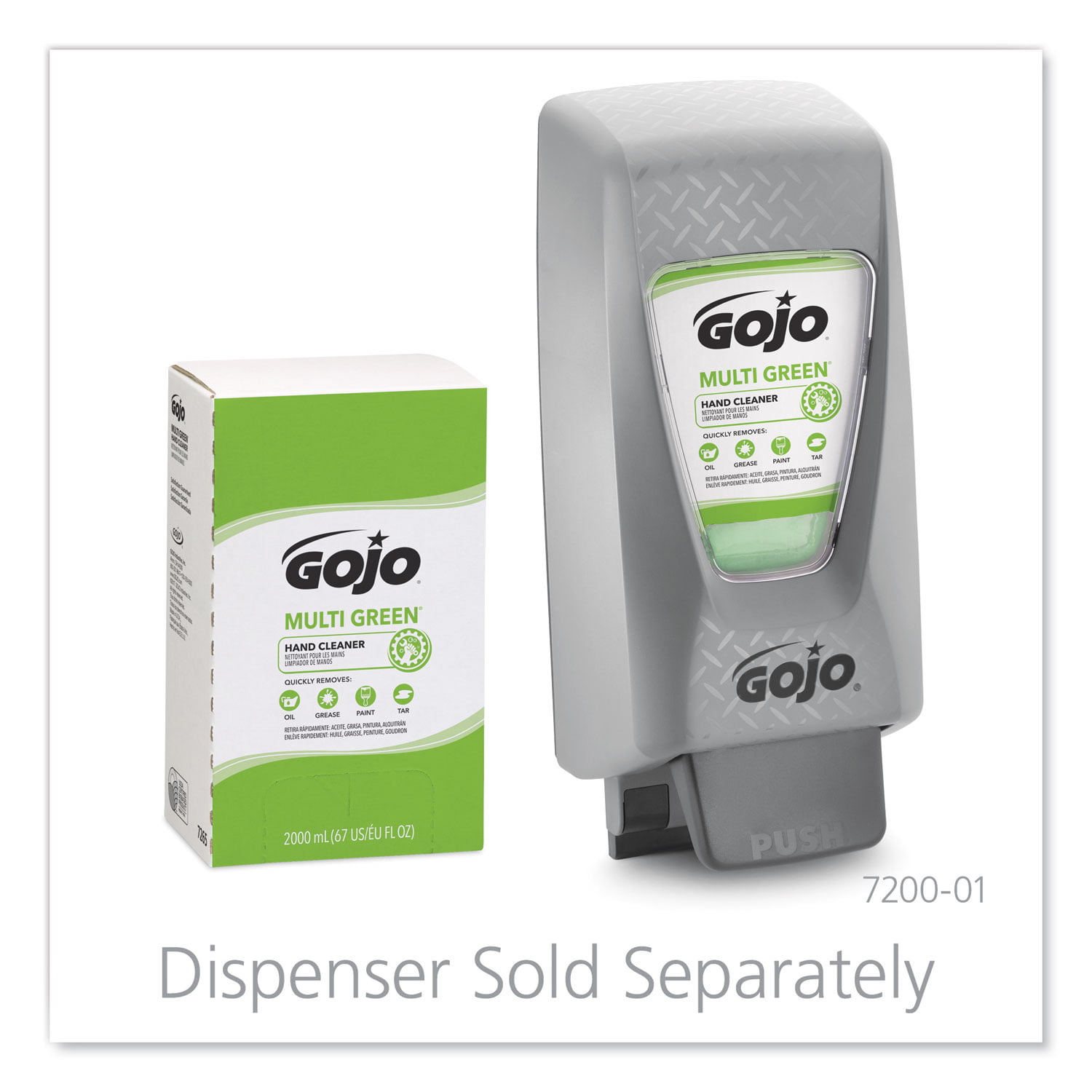 Gojo 7265-04 Hand Soap, Citrus Scent, Green - 2 L