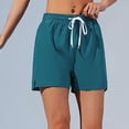 thumbnail image 2 of XIAIYT Women Athletic Shorts Drawstring Elastic Waist Running Hiking Short Pants Daily Wear Shorts for Workout, 2 of 6