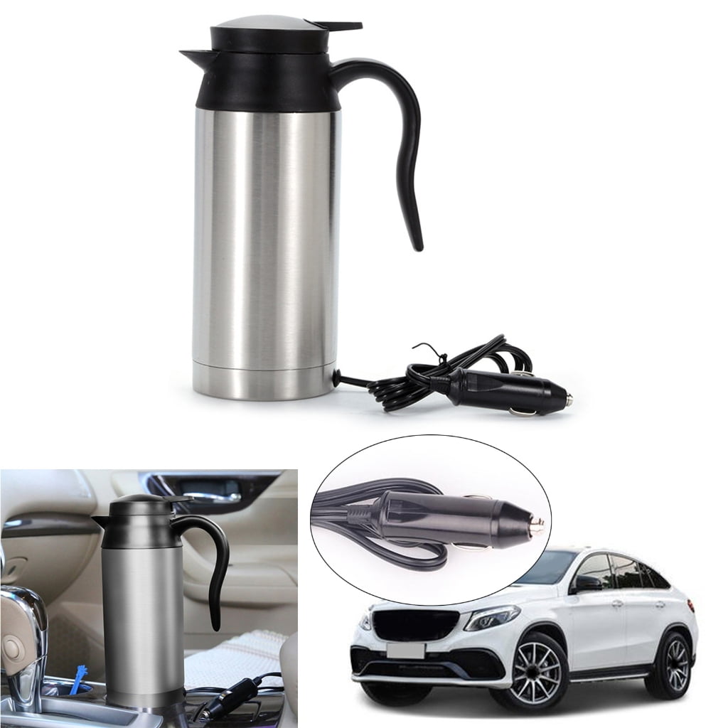 YIGSECU Car Electric Tea Kettle Car Water Heater for Hot Water Tea Coffee Making 12V/24V