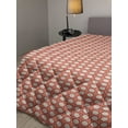 thumbnail image 2 of Abstract Down Alternative Comforter, Horizontal Lines Pattern Colorful Leaves Illustration on Plain Backdrop, Microfiber Quilt for All Season, 5 Sizes, White and Multicolor, by Ambesonne, 2 of 3
