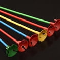 thumbnail image 3 of BRIGHTFUFU Assorted Color Plastic Balloon Sticks with Base for Party Decorations, 144 Pieces Set, 3 of 4
