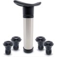 thumbnail image 1 of Bomba hermética para ahorrar vino con juego de 4 tapones de vacío. Conservador de vino y eliminador de aire con tapones selladores para esclusas de aire. Sistema de preservación, 1 of 5