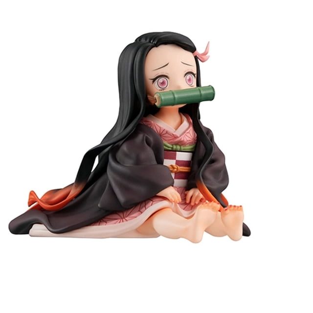 Figura de Demon Slayer Kamado Nezuko, modelo de estatua de pie, figura de anime, juguetes, figuras realistas, modelo de personaje, estatua coleccionable, juguetes