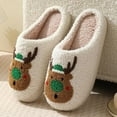 thumbnail image 2 of DEXSUN christmas elk couple indoor slippers winter, 2 of 5