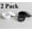 Black+white, variant on 2 Pack Portable Round Soap Dishes, Plastic Soap Container with Lid Leak-Proof Drain Soap Box Holder Soap Container