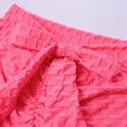 thumbnail image 4 of Gibobby Leggings cortos yoga mujer Ladies New Summer Honeycomb Fabric Bow Tie Belt Peach Hip Tight Waist High Hip Movement Yoga Shorts(Rosa,G), 4 of 5